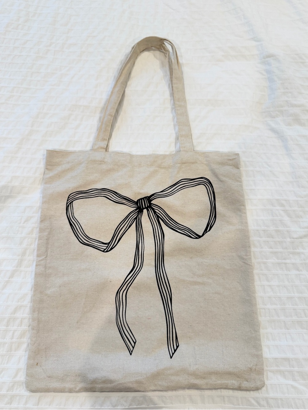 Bow tote shopper bag
